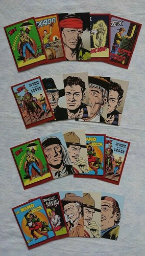 Tex willer cards - cards, figurine